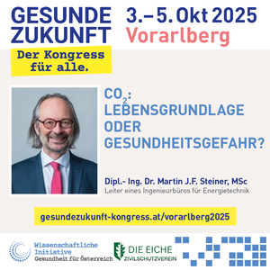 vorarlberg-tag1: Martin Steiner CO2: Lebensgrundlage oder Gesundheitsgefahr?
